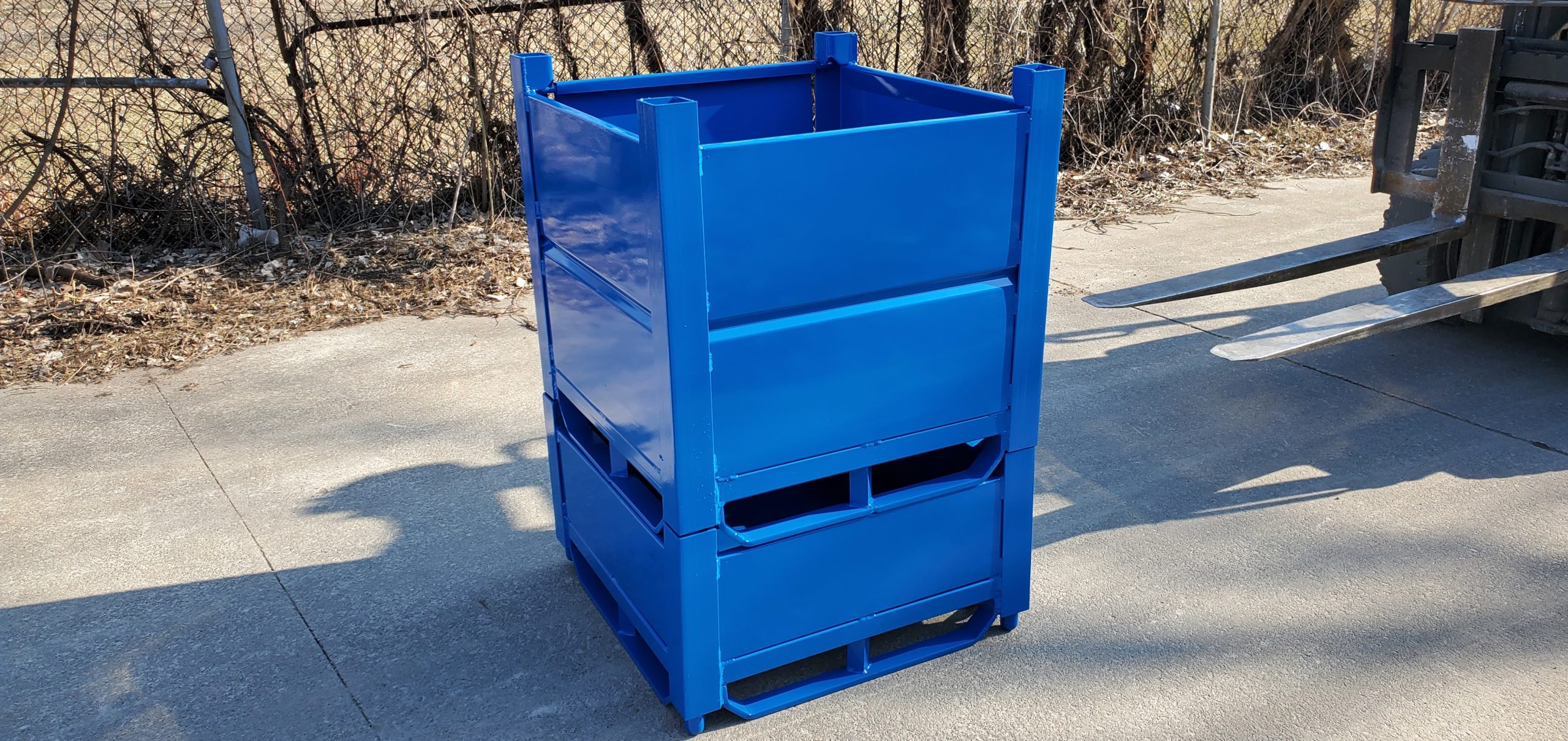 Metal Bins, metal storage containers, metal storage bins